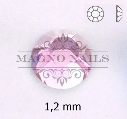 Glas Ministrasssteine rund - Light Rose Nail Art Nails Nagel Nögel Nailart